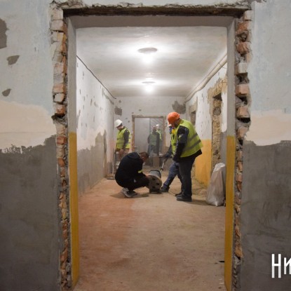 Arrangement of a shelter in Mykolaiv. Photo: Nikvesti