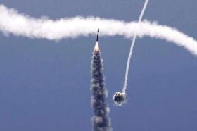 A cruise missile was shot down over Ukraine, photo from open sources