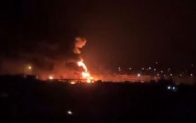 Пожежа нафтобази у Луганську 7 травня / Фото з відкритих джерел