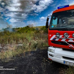 Пожежі на Миколаївщині 23 червня / Фото: ДСНС Миколаївської області