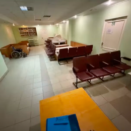 Shelter in the regional hospital, screenshot from the commission