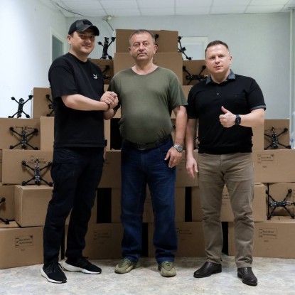 Николаевщина передала тысячу FPV-дронов Защитникам 123-й ОБТО / Фото: Николаевская ОВА