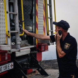 Рятувальники на службі. Фото: ДСНС