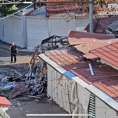 Consequences of the shelling of Kherson on July 16 / Screenshot from the video of Kherson OVA