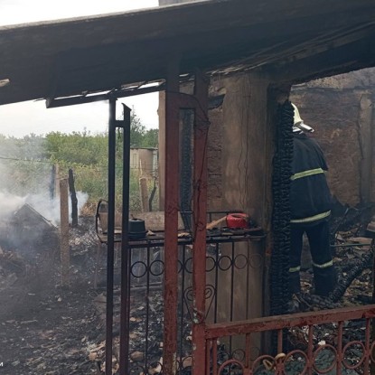 В пожаре в Николаевской области погиб мужчина. Фото: ГСЧС