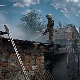 Пожар в Николаевской области.