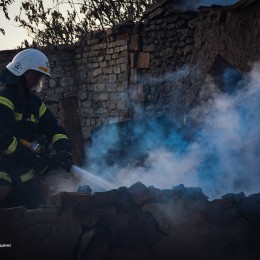 Пожежа у Вознесенську 2 липня / Фото: ДСНС у Миколаївській області