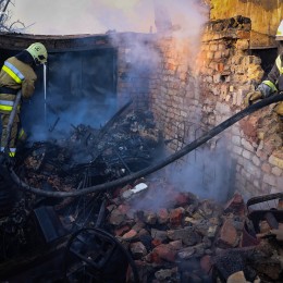 Пожар в Вознесенске 2 июля / Фото: ГСЧС в Николаевской области