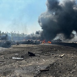 Consequences of the enemy attack on Pokrovsk. Photo: Telegram channel of Vadym Filashkin