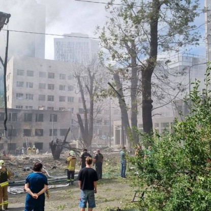 Consequences of the strikes on Kyiv. Photo: KMDA