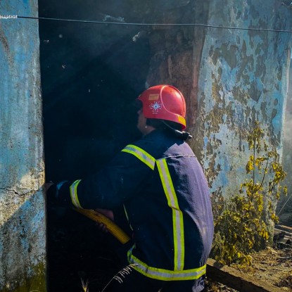 Пожежа у Миколаївській області. Фото: ГУ ДСНС у Миколаївській області