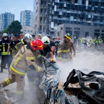 Rescue work. Photo: State Emergency Service of Ukraine