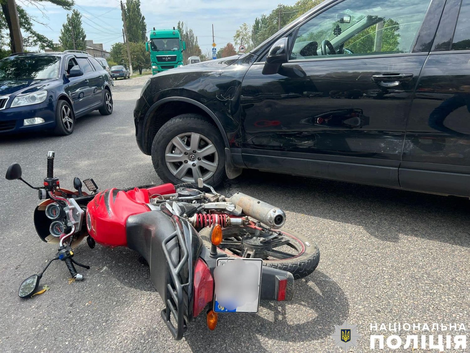 Аварія в Новому Бузі, фото: ГУНП Миколаївщини