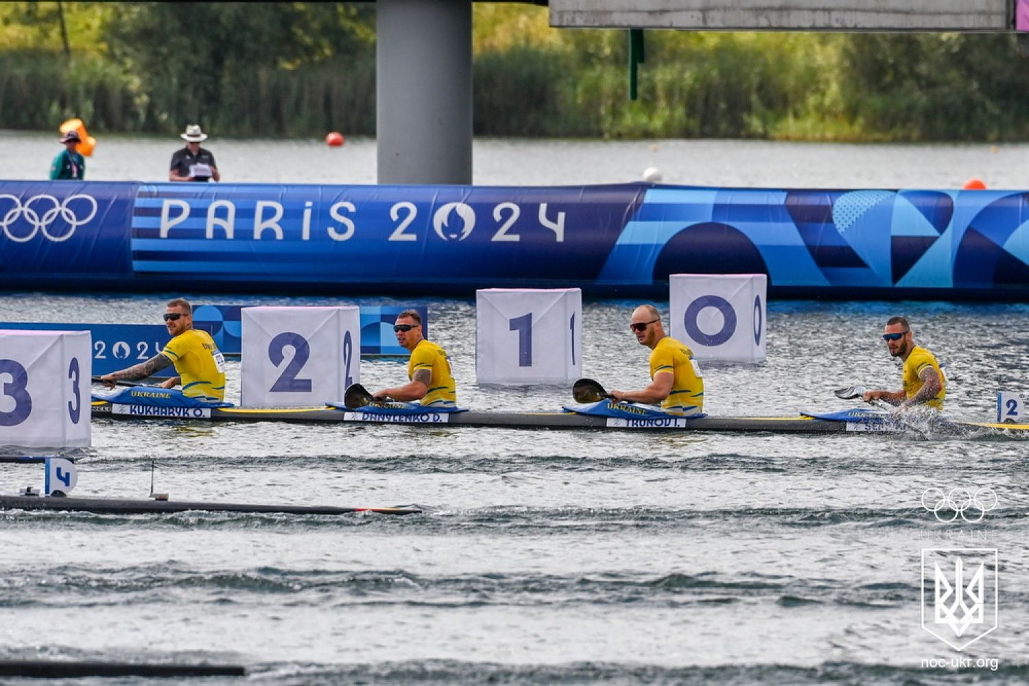 The Ukrainian kayak four took 4th place, photo: NOC of Ukraine