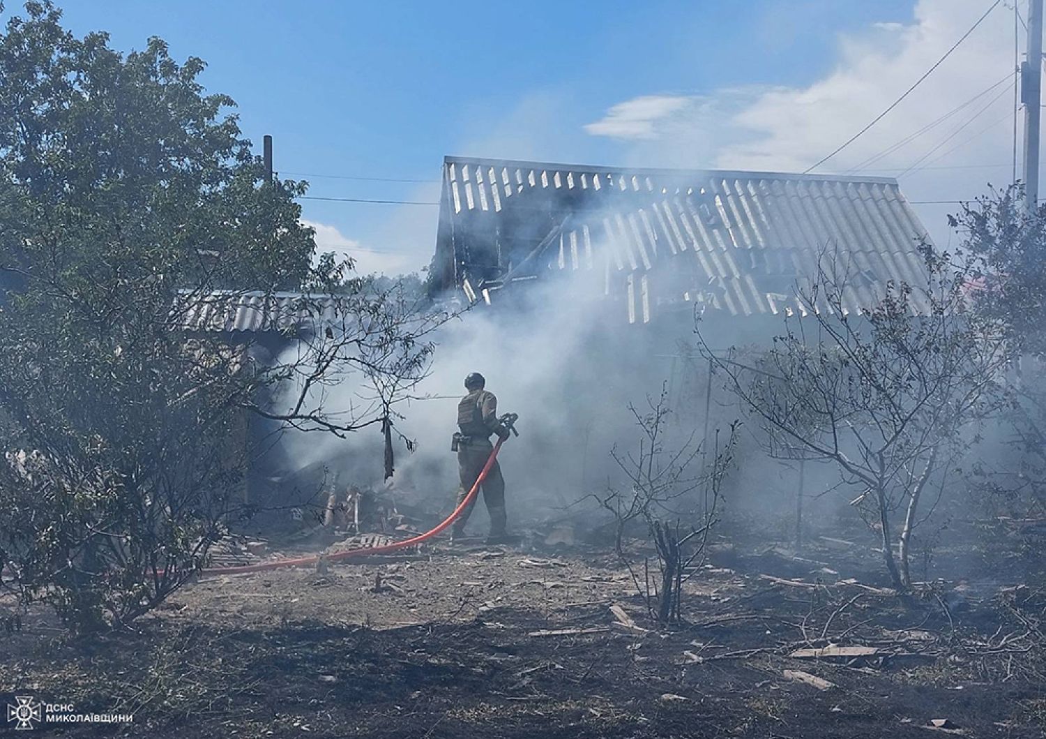 Пожар в Николаевской области 11-12 августа. Фото: ГСЧС Николаевской области