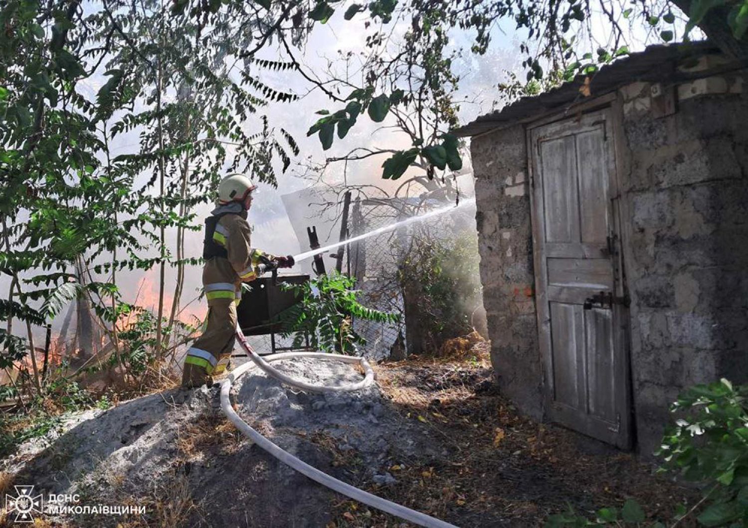 Пожар в Николаевской области 11-12 августа. Фото: ГСЧС Николаевской области