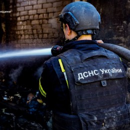 Fire in Kherson on August 13, photo: State Emergency Service of Ukraine