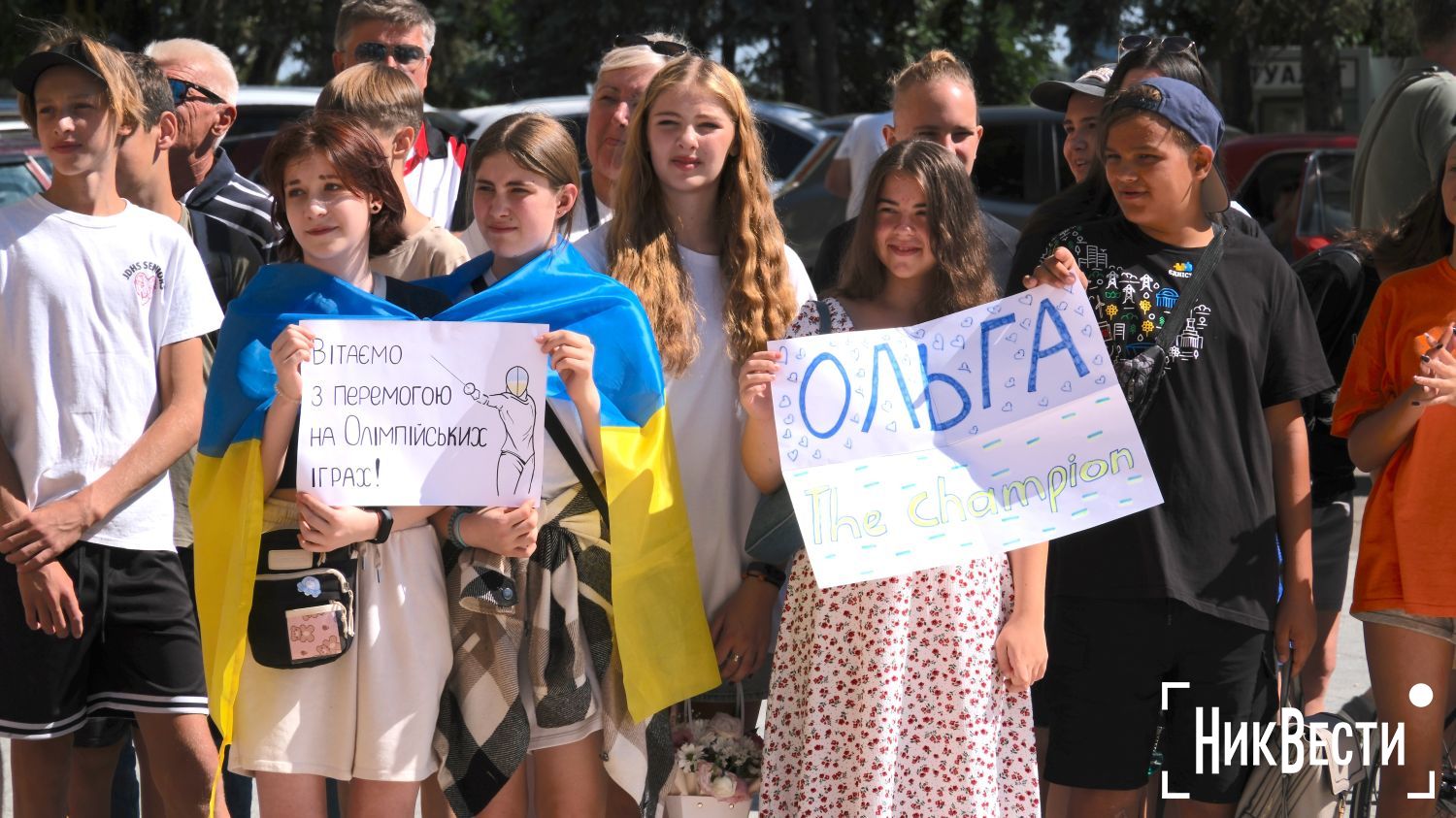 Зустріч з шестиразовою олімпійською призеркою з фехтування Ольгою Харлан у Миколаєві. Фото НикВести