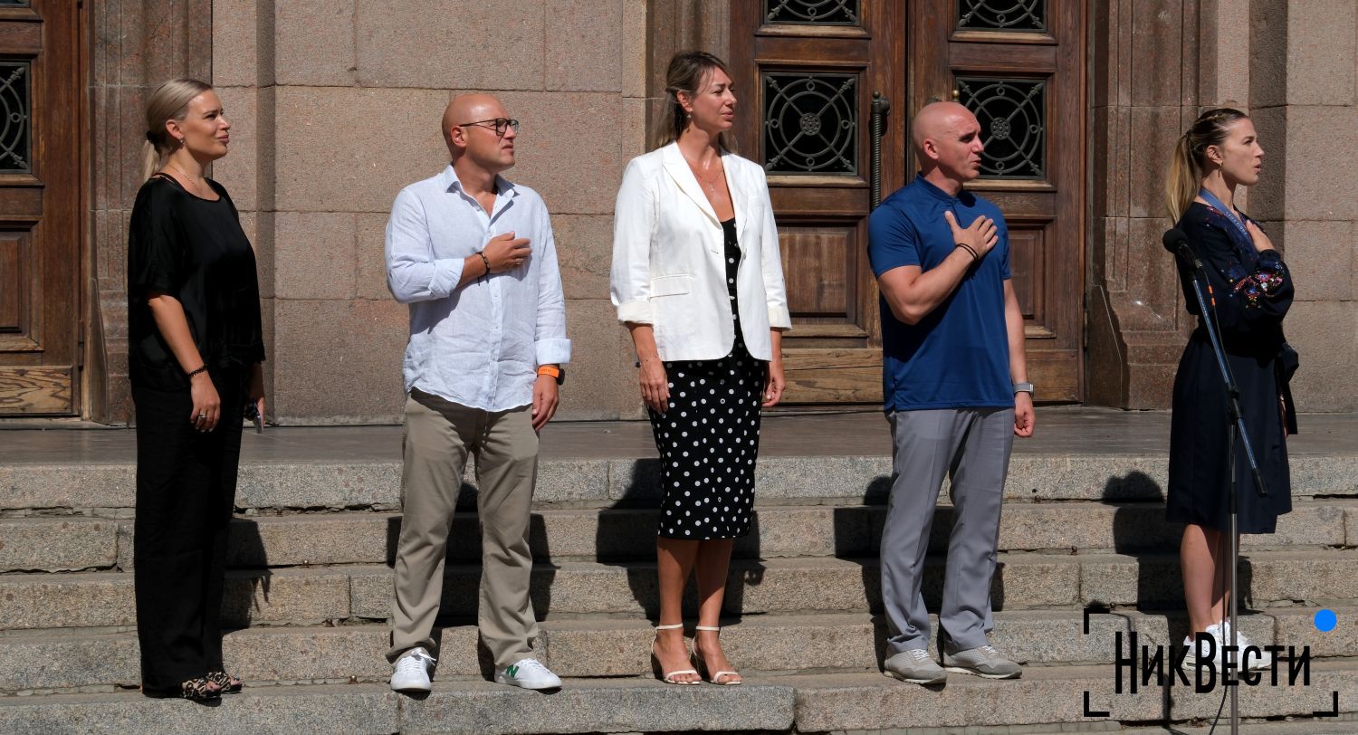 Meeting with six-time Olympic medalist in fencing Olga Harlan in Mykolaiv. Nikvesti's photo