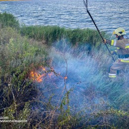 Пожежі на Миколаївщині 18-19 серпня, фото: ДСНС Миколаївської області