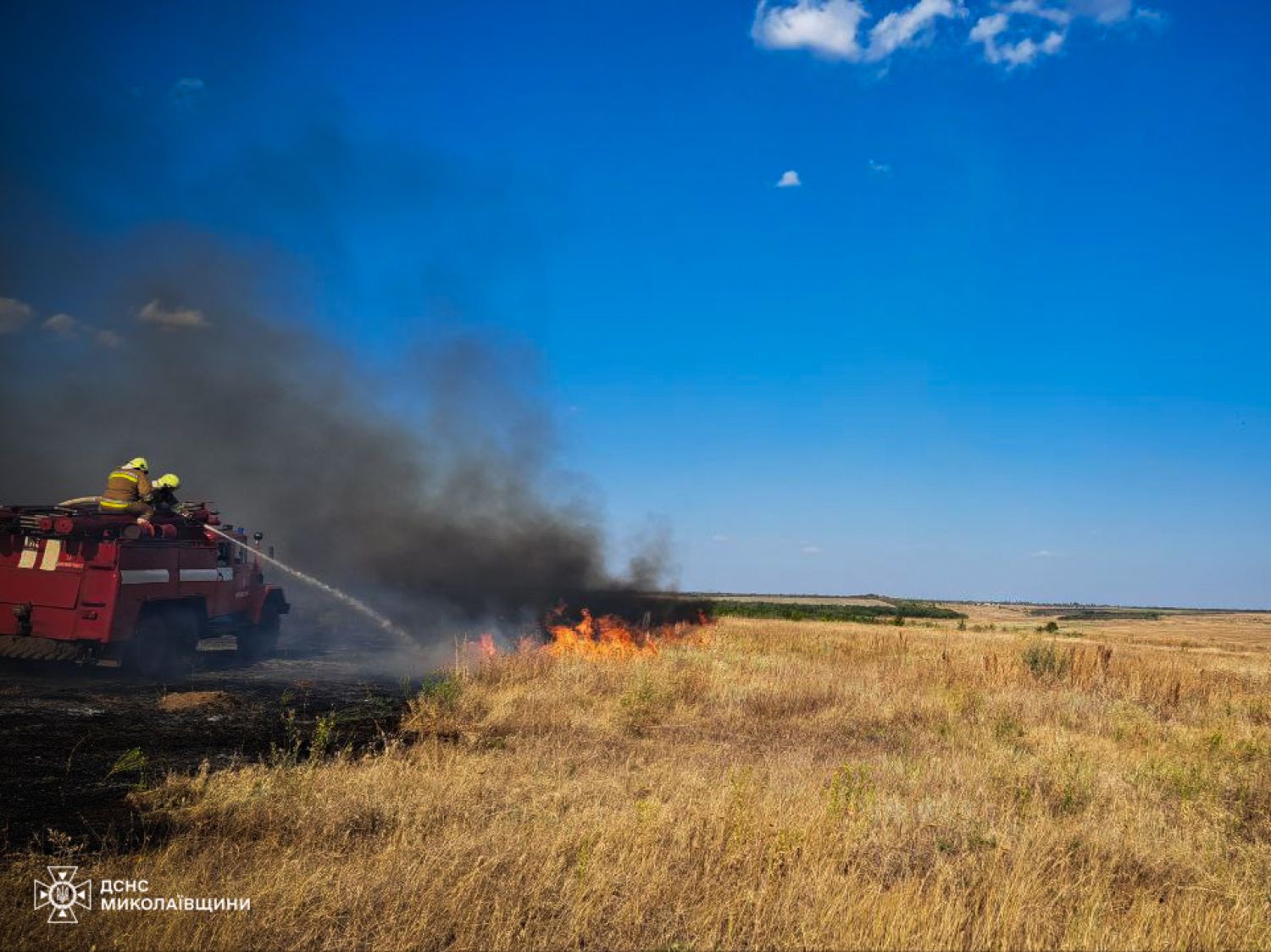 Пожежі на Миколаївщині 18-19 серпня, фото: ДСНС Миколаївської області