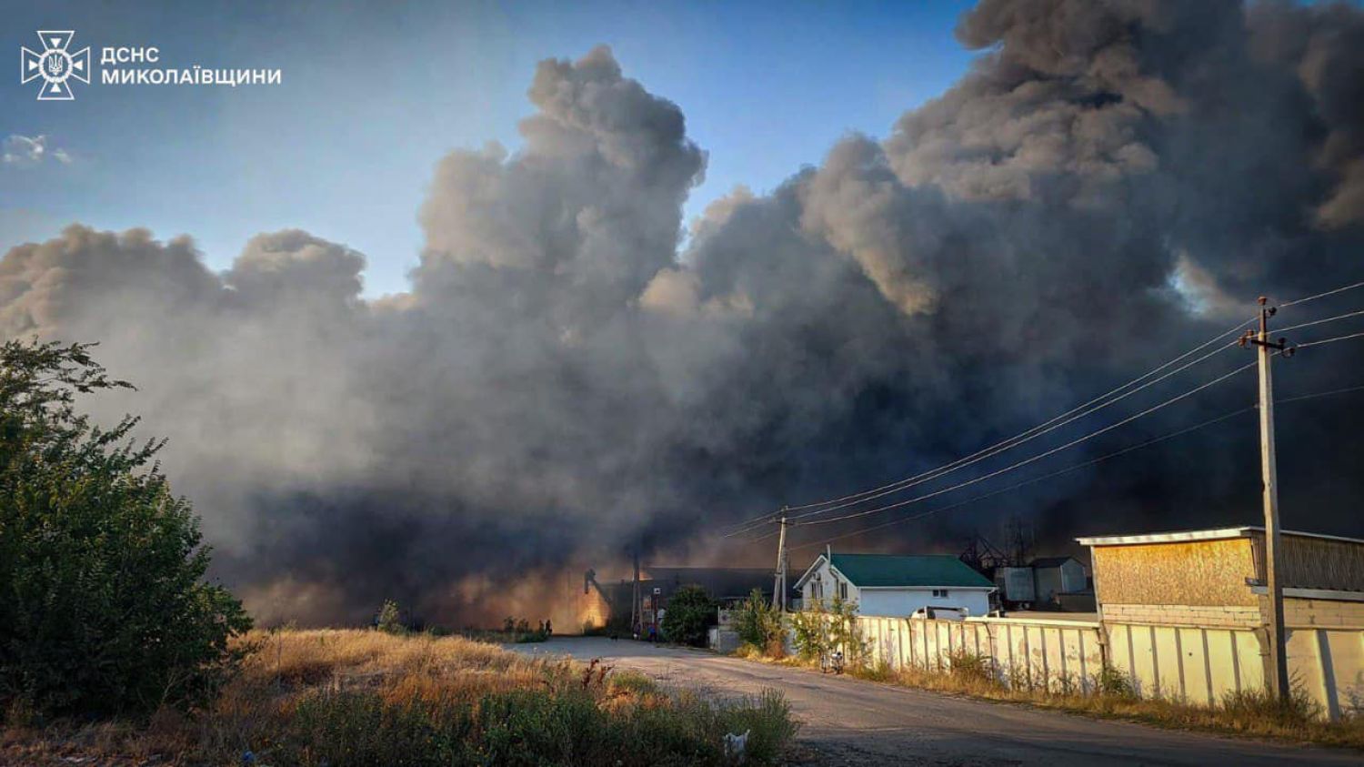 Пожар в Веснянской общине. Фото: ГСЧС