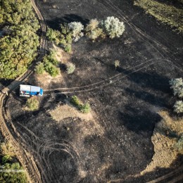 Пожар в Николаевской области 1-2 августа / Фото: ГСЧС