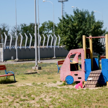 The territory near the stadium in Peremoga Park, which has been under the care of the KP «Parky» for a year, August 2024, photo «Nikvesti"