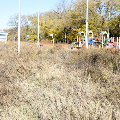 The territory near the stadium in Peremoga Park, which has been under the care of the KP «Parks» for a year, December 2021, photo «Nikvesti"