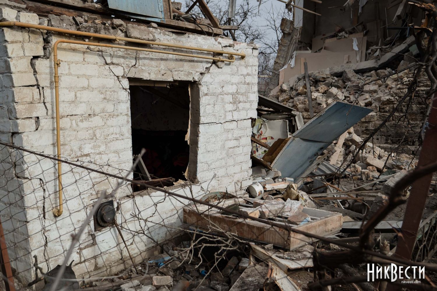 A house in the Mykolaiv region damaged by shelling. Archive photo of «Nikvesti"