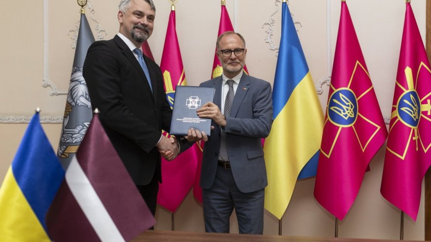 Latvia and Ukraine signed a memorandum of understanding on cyber security. Photo: Mezha