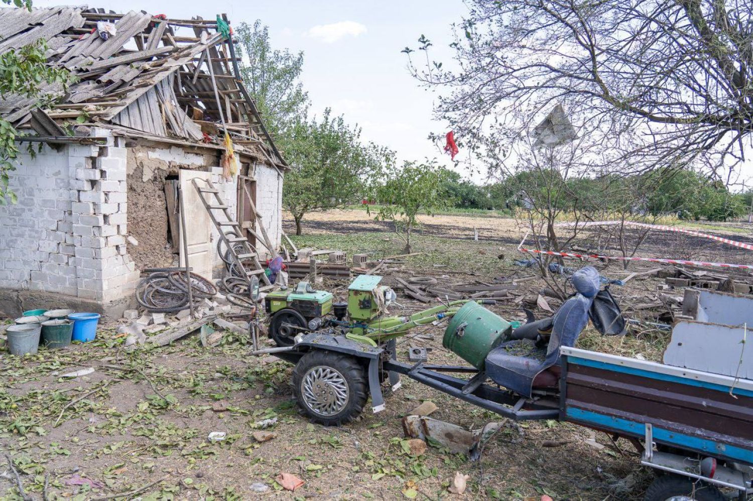 , у Запоріжській області внаслідок нічного удару «шахедами» загинули троє. Фото: Запорізька ОВА