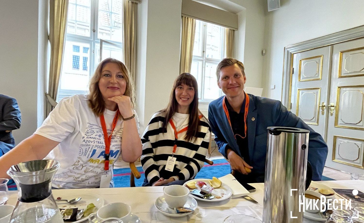 Mykolaiv delegation with Aalborg Mayor Thomas Kastrup-Larens. Photo: «NykVesty"