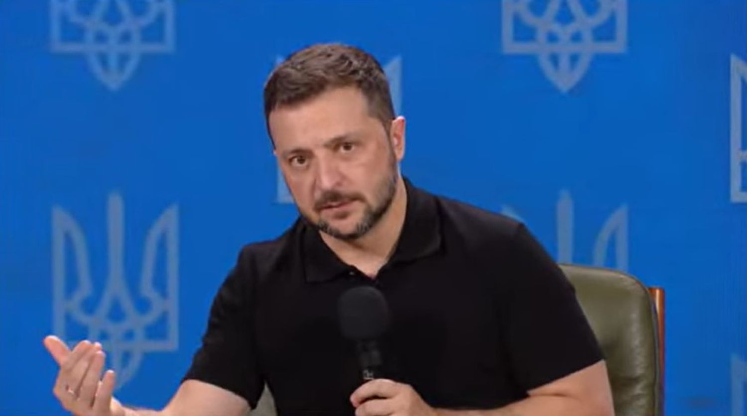 Screenshot. Volodymyr Zelenskyi at the «Ukraine 2024. Independence» forum.