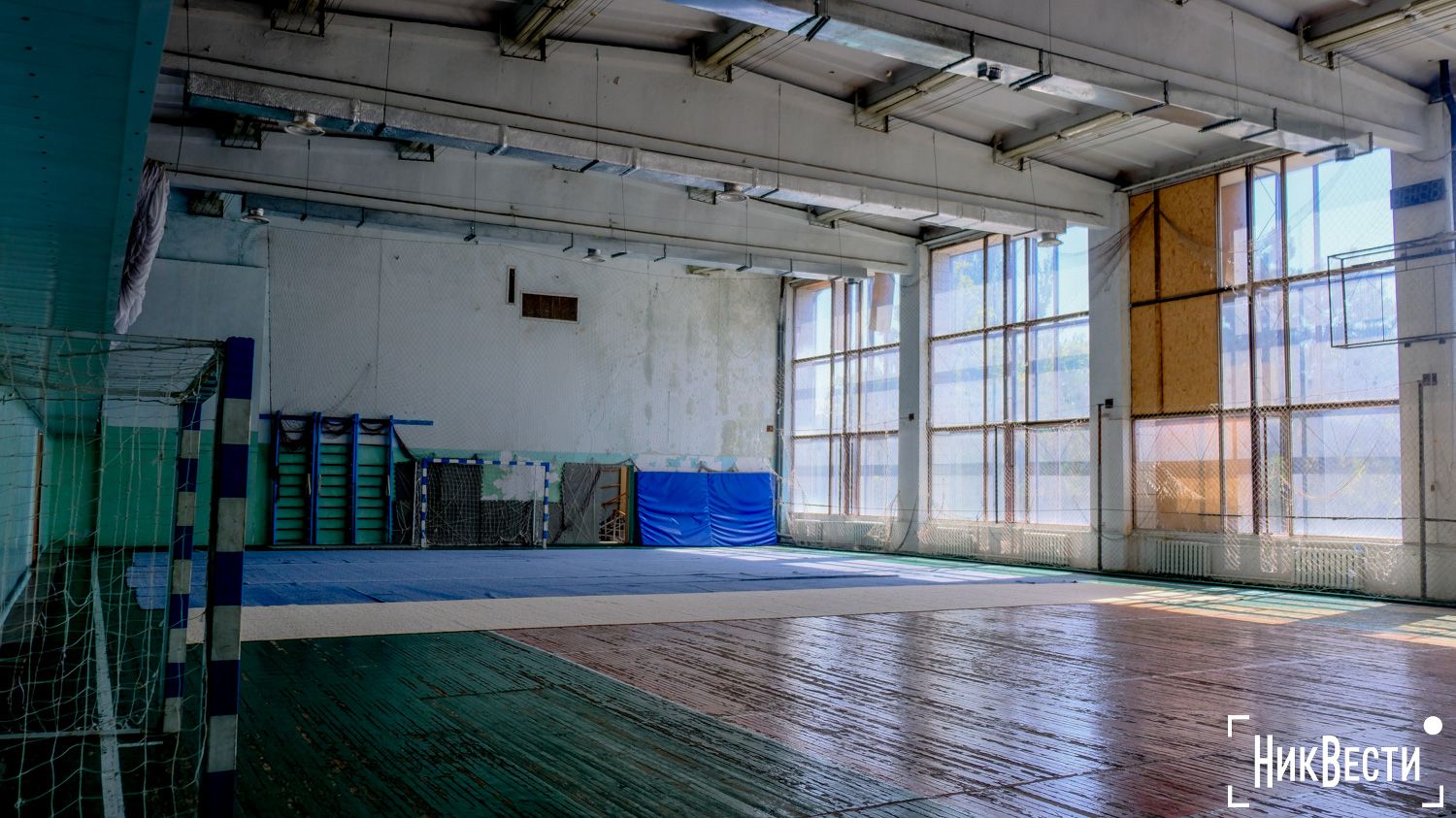 The sports hall at the Zorya sports complex, August 2024, photo by Nikvesti