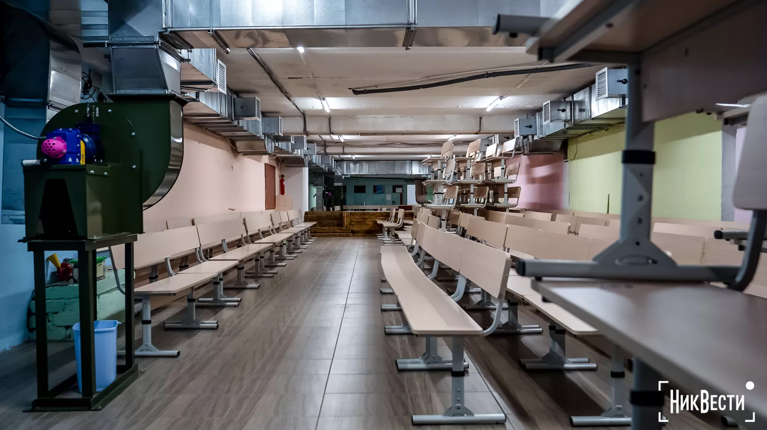 Renovated shelter at school No. 3 in Yuzhnoukrainska, photo: «NykVesty"