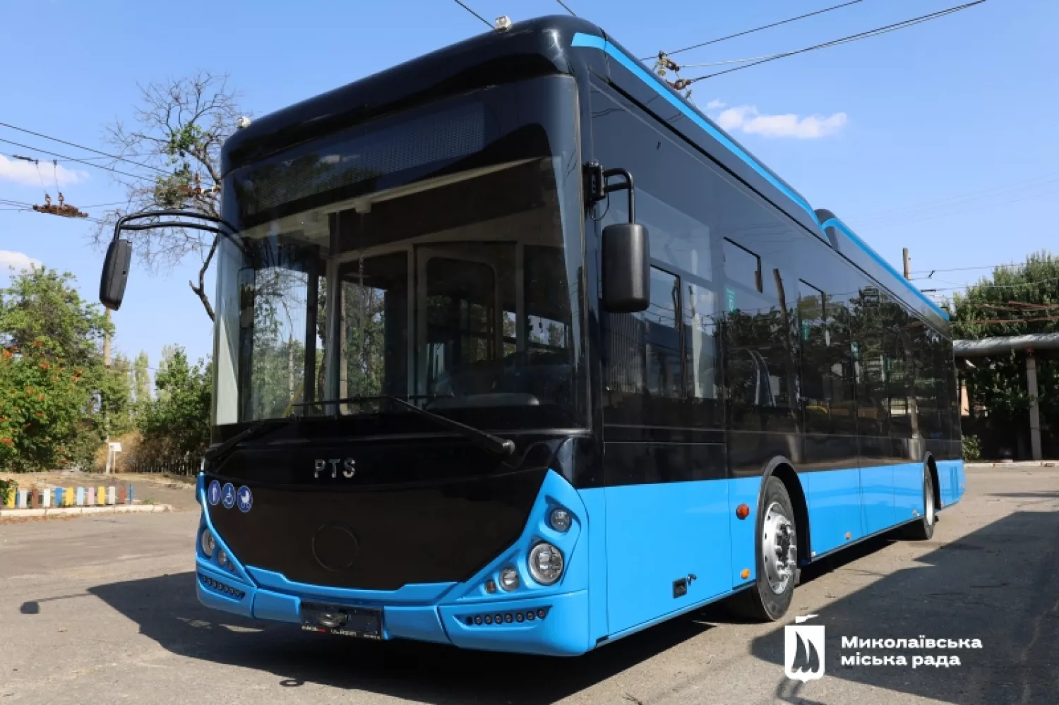 Autonomous trolleybus in Mykolaiv, photo: press service of the city council