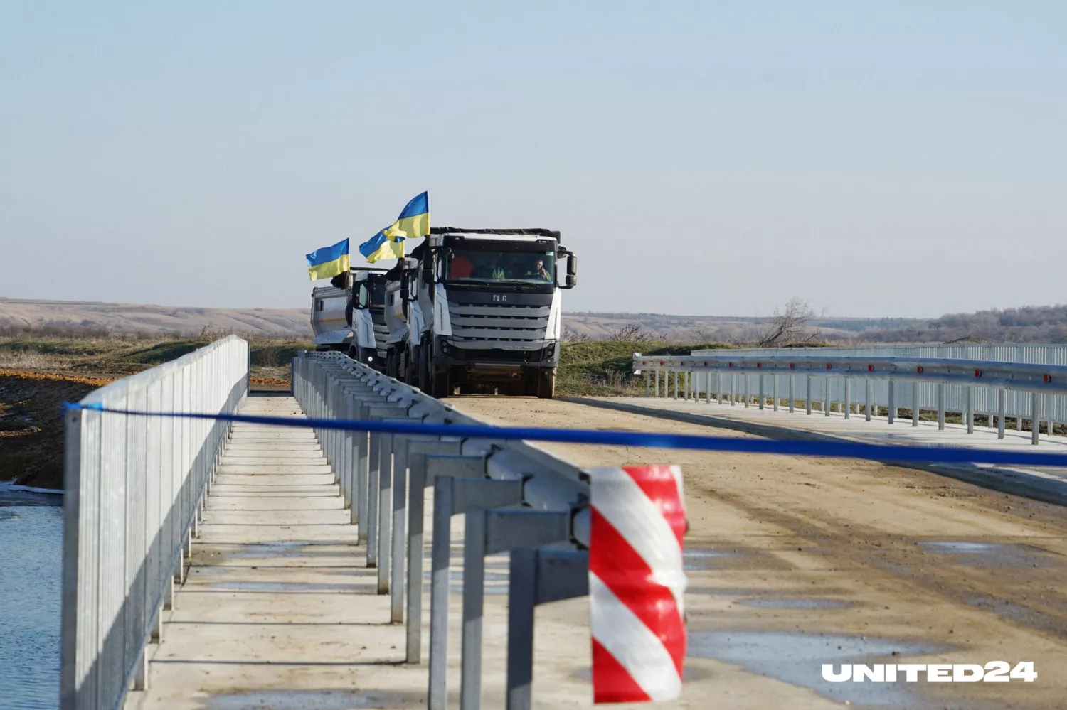 One of the rebuilt bridges over the Ingulets River, photo: UNITED24