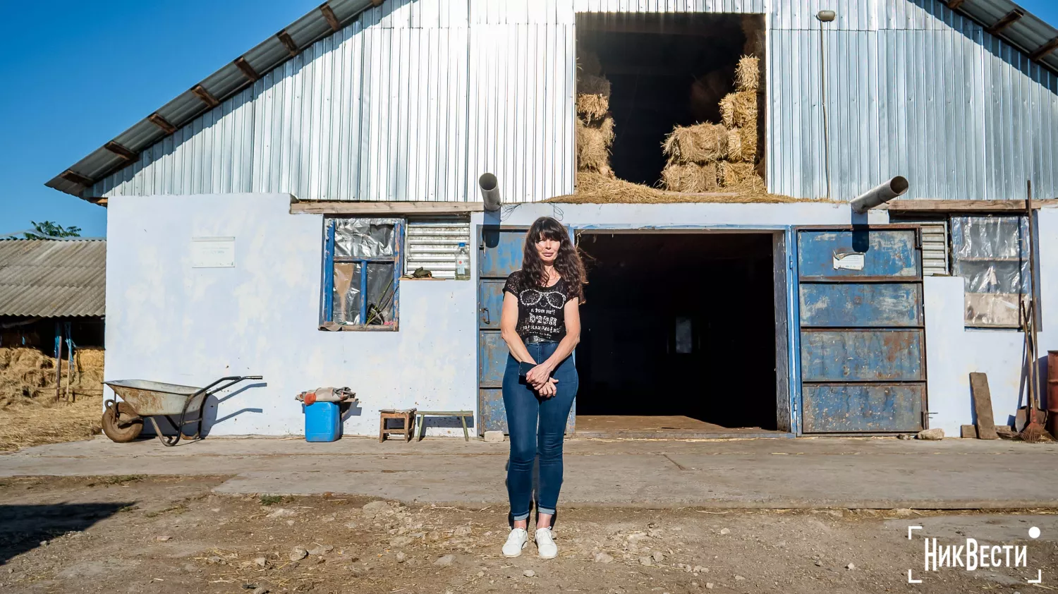 Lyubov Khodarina tells how the idea of opening a dairy farm came about. Photo: «NikVesti"