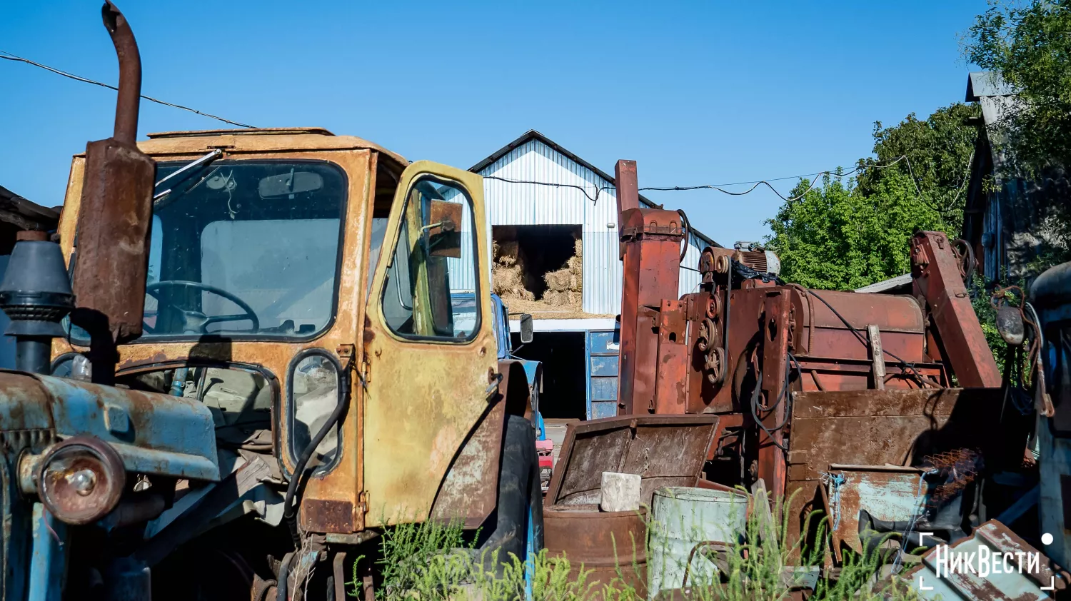 The territory of the farm in the village of Loktsyne. Photo: Serhiy Ovcharyshyn, «NikVesti"