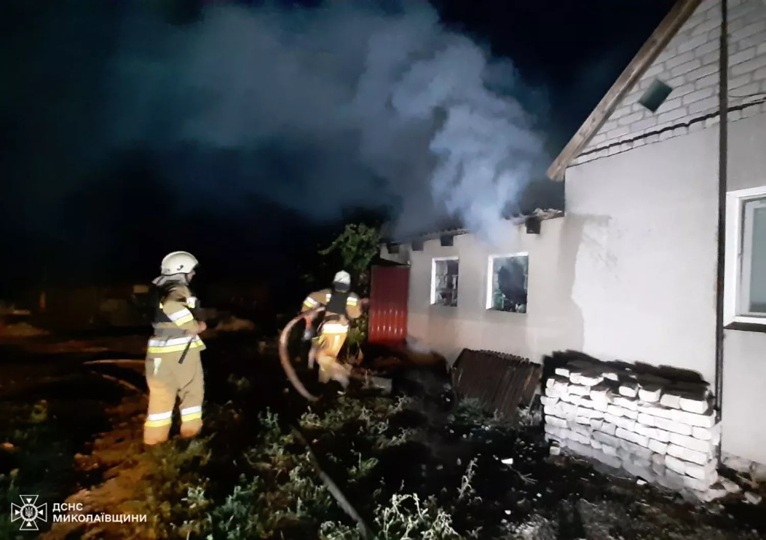 Пожар в Николаевской области 30 августа. Фото: ГСЧС Николаевской области