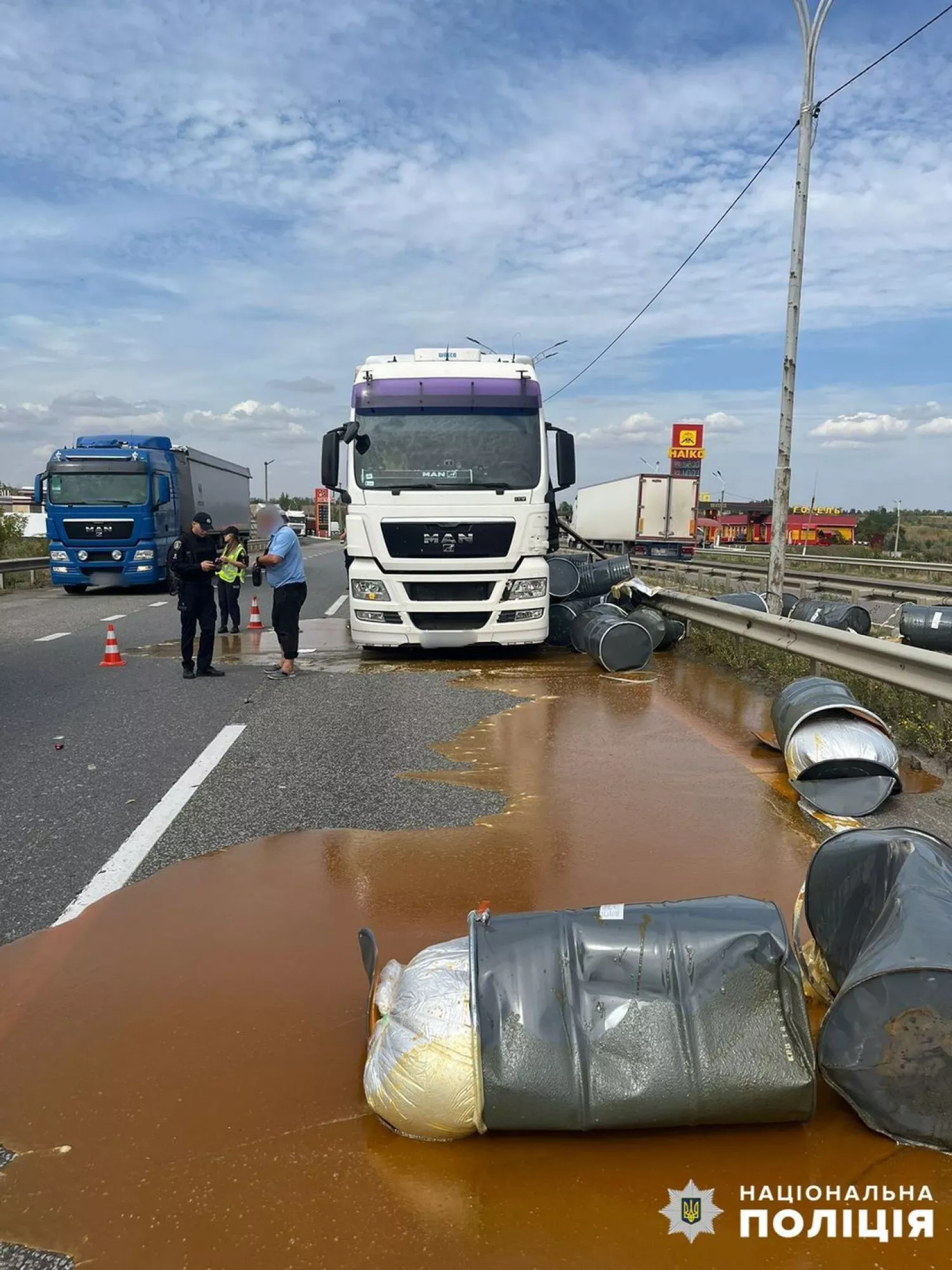 На Миколаївщині сталася ДТП, фото: Національна поліція