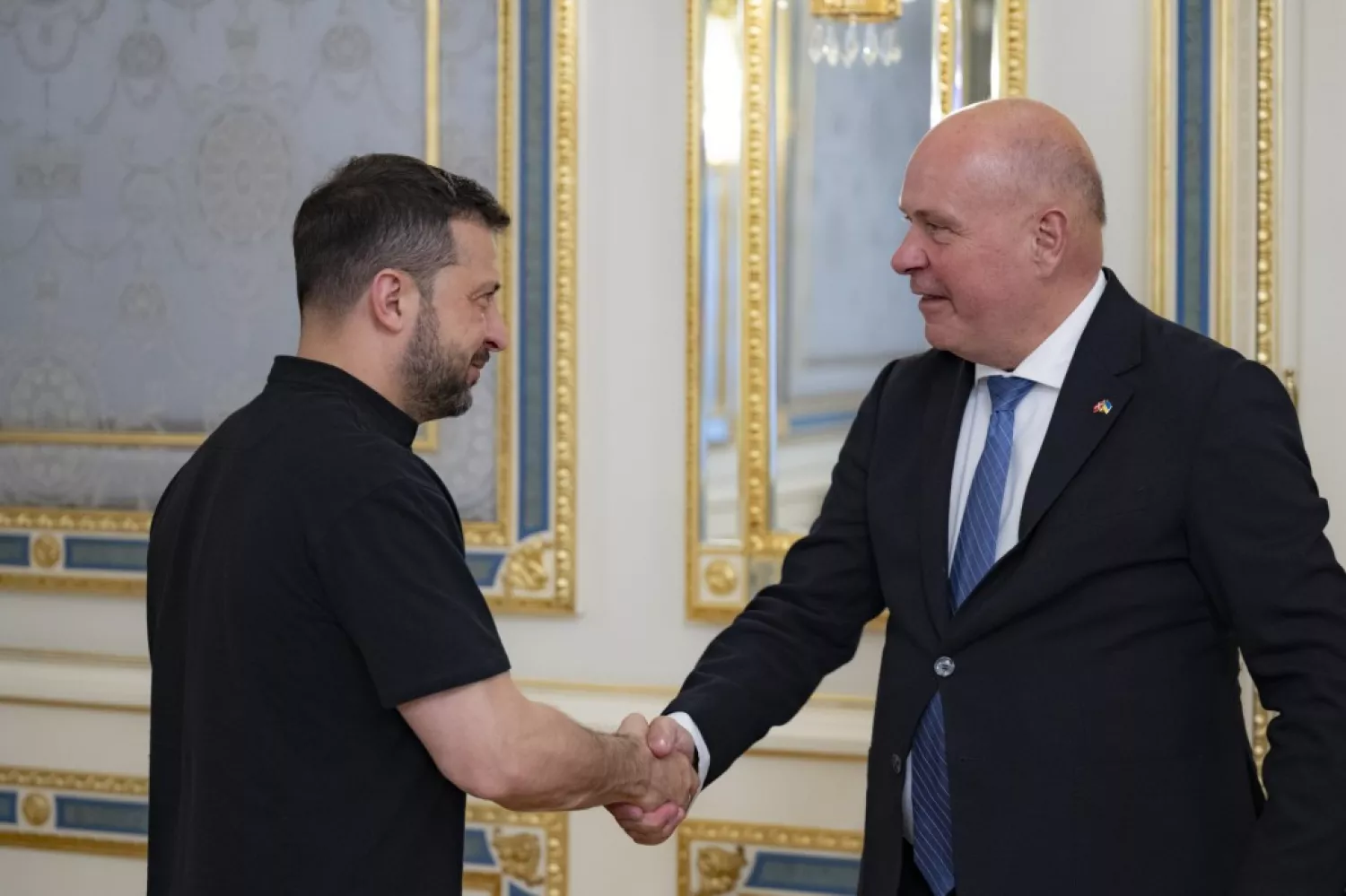 President of Ukraine Volodymyr Zelenskyi and Speaker of the Danish Parliament Soren Gele, photo: Office of the President