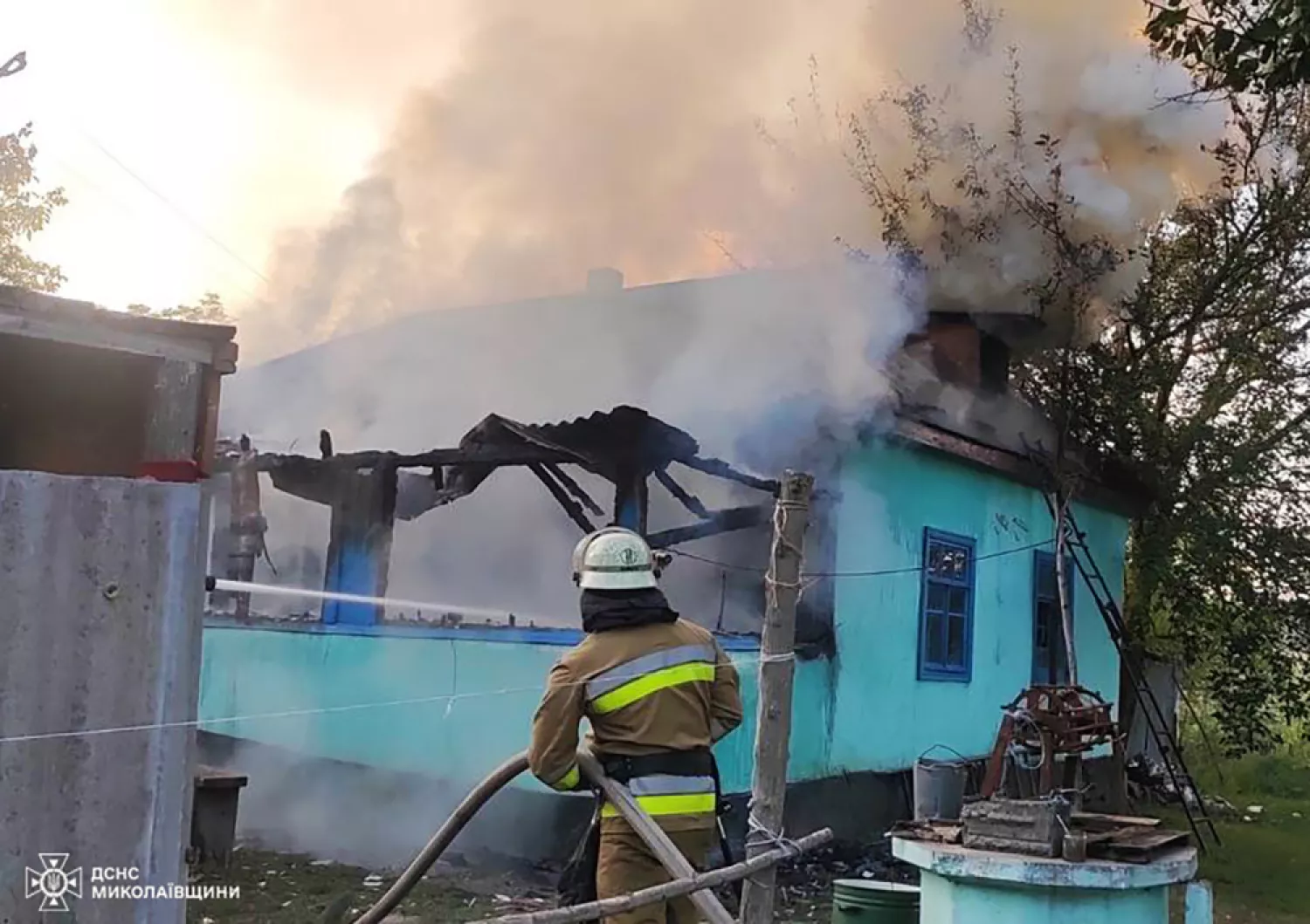 Пожар в Николаевской области 13 сентября. Фото: ГСЧС Николаевской области