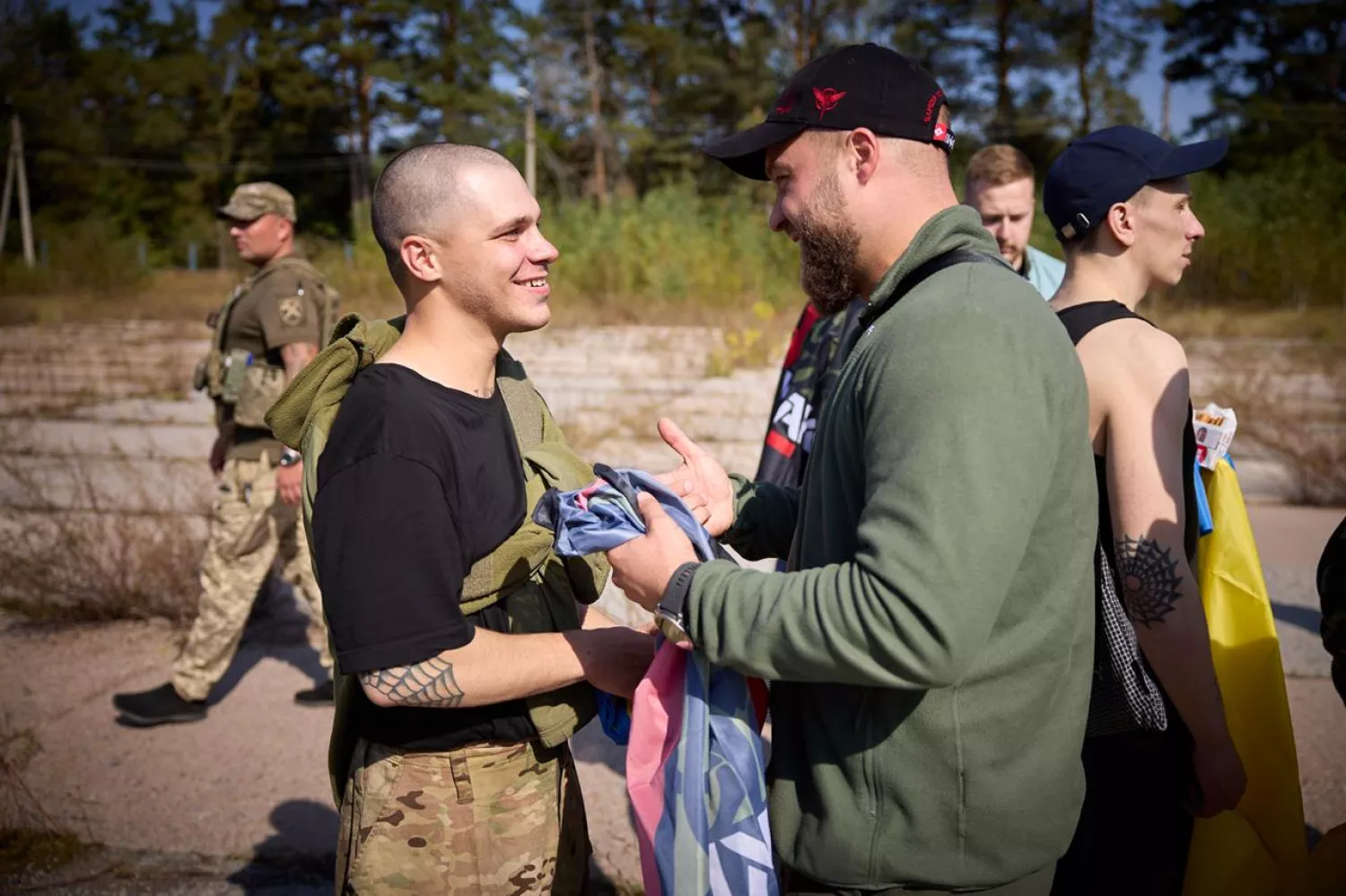 Ukraine returned 103 military personnel from Russian captivity. Photo from the page of Volodymyr Zelenskyi