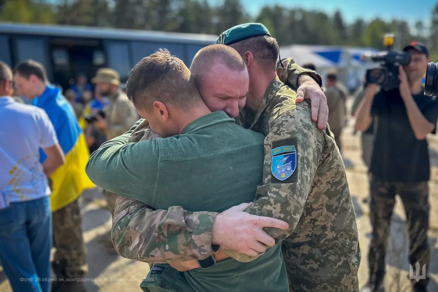 20 Mykolaiv marines returned from captivity. Photo: 36 OBrMP