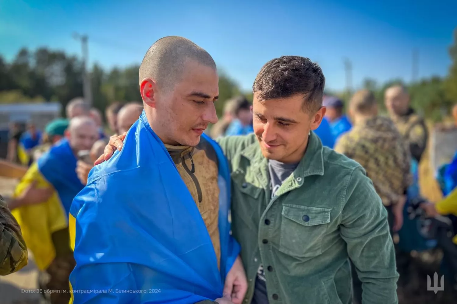 20 Mykolaiv marines returned from captivity. Photo: 36 OBrMP