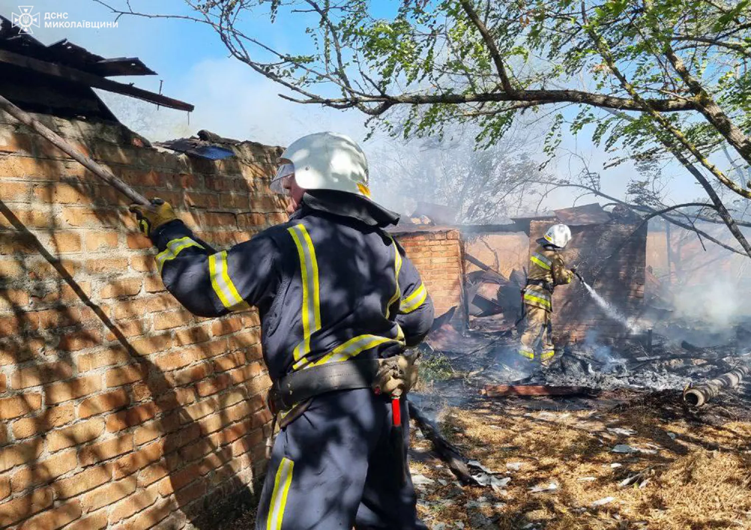 Пожар в Николаевской области 15 сентября. Фото: ГСЧС Николаевской области