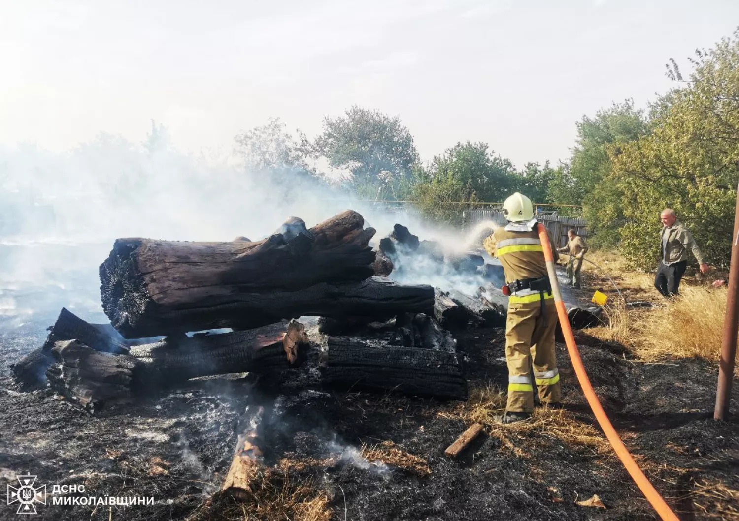 Пожежі у Миколаївській області. Фото: ДСНС Миколаївщини