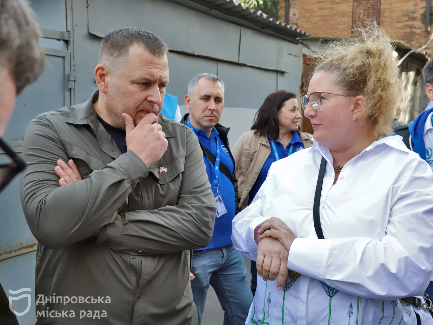 Борис Филатов и Хелен Санд Андресен, фото: Днепровский городской совет